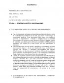 CUESTIONARIO SOBRE DESCARTES
