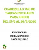 Cuadernillo trabajo kinder