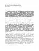 EPIDEMIOLOGÍA EN SALUD MENTAL