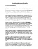 Reseña de Don Juan Tenorio