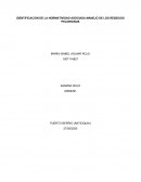 IDENTIFICACION DE LA NORMATIVIDAD ASOCIADA MANEJO DE LOS RESIDUOS PELIGROSOS