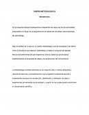 DISEÑO METODOLOGICO