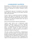 La globalizacion y sus efectos