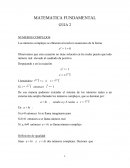MATEMATICA FUNDAMENTAL GUIA 2 NUMEROS COMPLEJOS