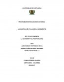 ARTICULO DE POLITICA ECONOMICA