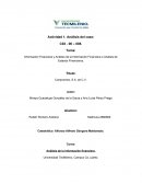 Información Financiera y Análisis de la Información Financiera o Análisis de Estados Financieros