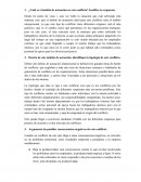 Ámbito organizacional. Resolución de un conflicto