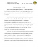 ECONOMÍA MUNDIAL ACTUAL