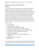 La Sociología y la Sociología de la Educación