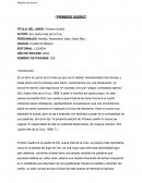 Ensayo de Primero Sueño