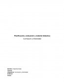 Planificación, evaluación y plan didactico