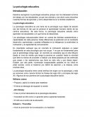 Psicologia educativa, los pioneros de la psicología educativa