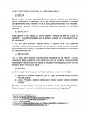 CONCEPTOS EN POSTURA AL MATERIALISMO