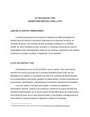 Critica Ley de Justicia y Paz-JEP