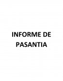 Informe de Pasantia. EMPRESA: Secretaria de Recursos hídricos