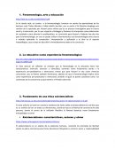 Fenomenologia, arte y educación