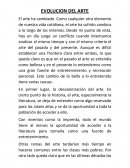 EVOLUCION DEL ARTE