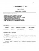 ANTEPROYECTO PASANTÍAS Ingeniería de Petróleo