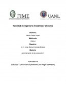 Actividad # 3 Actividad 4 (Resolver el problema por Regla Johnson)