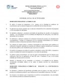 INFORME ANUAL DE ACTIVIDADES DIMENSIÓN PEDAGÓGICA-CURRICULAR