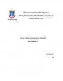 VIOLACIÓN DE LOS DERECHOS HUMANOS EN VENEZUELA