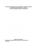 TALLER DE CONCEPTUALIZACIÓN Y TEORIZACIÓN