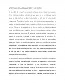 Importancia de la comunicion y las ventas