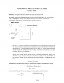 PROBLEMAS DE PROCESO CON SOLUCIONES ÁCIDO - BASE