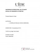 Termodinamica. Proyecto Maquina a Vapor