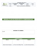 PLAN DE RESPUESTA A EMERGENCIA