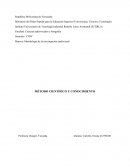 MÉTODO CIENTÍFICO Y CONOCIMIENTO