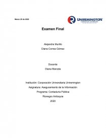 Aseguramiento de la Información Programa: Contaduría Pública. Página 1