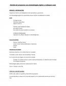 Gestión de proyectos con metodologías Ágiles y enfoques Lean