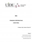 FINANZAS CORPORATIVAS CASO VIDAL