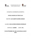 Análisis estadístico de futbol soccer