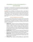 Autoestima y autoconcepto