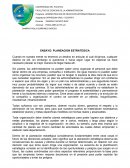 Administracion de negocios internacionales. Ensayo: planeacion estrategica