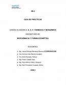 GUÍA DE PRÁCTICAS UNIDAD ACADÉMICA: E. A. P. FARMACIA Y BIOQUÍMICA