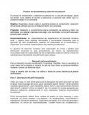 Proceso de reclutamiento y seleccion de personal