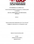 TOMA DE DESICIONES PROFESIONALES Y ELECCION DE CARRERA EN JOVENES EN LA CIUDAD DE ICA,2019