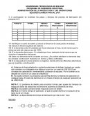 Administración de la producción y las operaciones