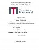 PATRIMONO CULTURAL CULINARIO Y GASTRONÓMICO Chordeleg