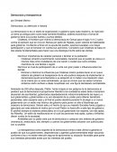 Ensayo Democracia y Tranparencia