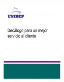 Decálogo para un mejor servicio al cliente