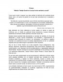 Ensayo “Modulo Trabajo Social en la actual crisis sanitaria y social”