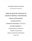 Planeacion del estudio de sistema y procedimientos