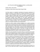LOS TITULOS VALORES EN GENERAL SEGÚN LA LEGISLACION COLOMBIANA