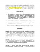 Acuerdo para revocar contrato de arrendamiento