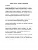 Términos de costos, conceptos y clasificaciones