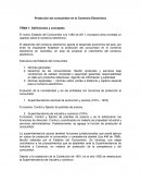 Protección del consumidor en el comercio electrónico